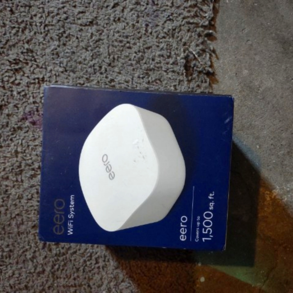 Amazon eero 6 dual-band mesh Wi-Fi 6 router, with built-in Zigbee smart home hub